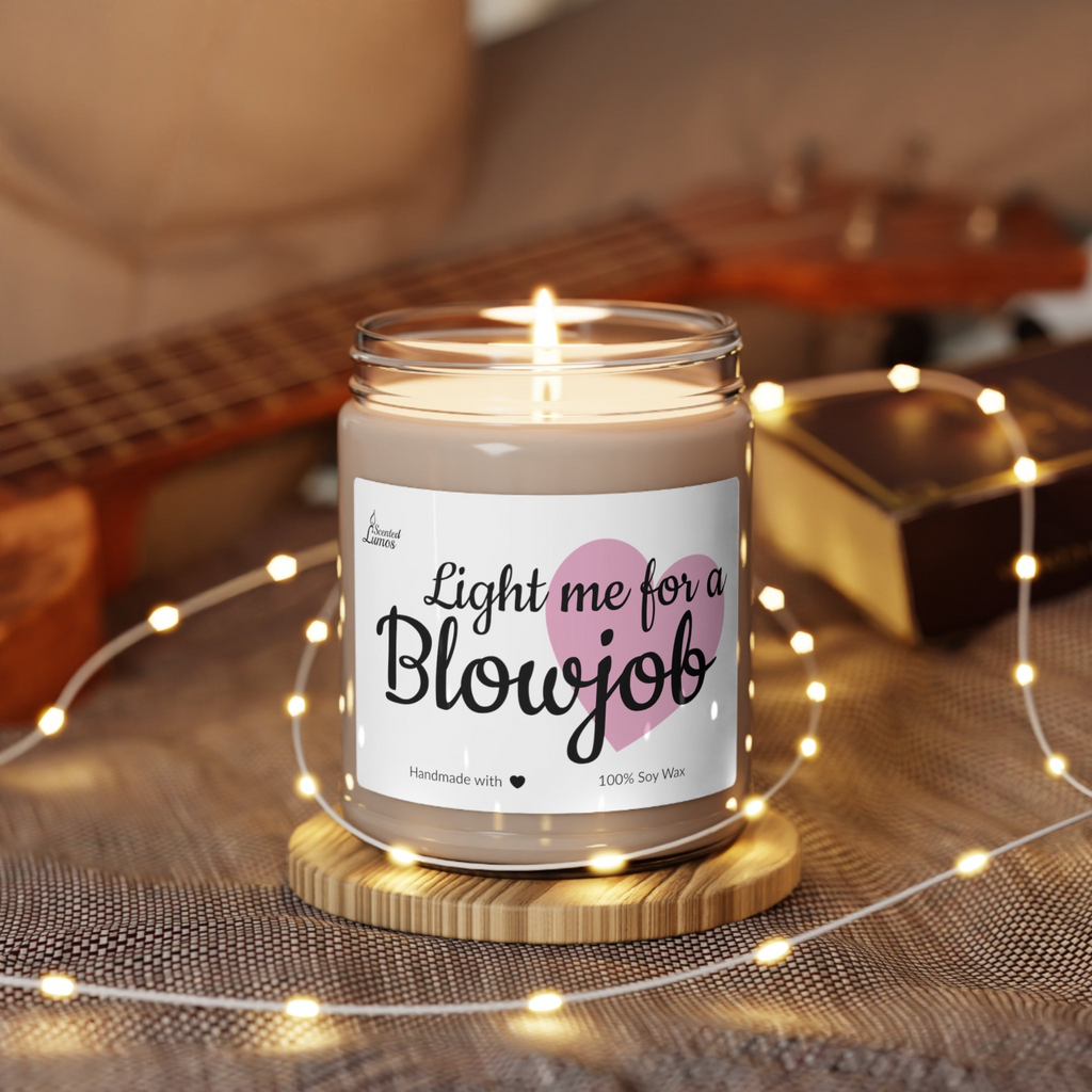 Light me for a BJ Scented Soy Candle - Zinora.bg