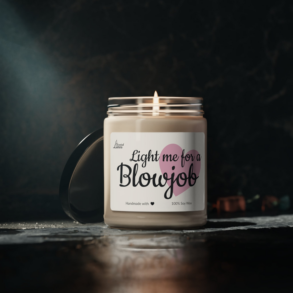 Light me for a BJ Scented Soy Candle - Zinora.bg