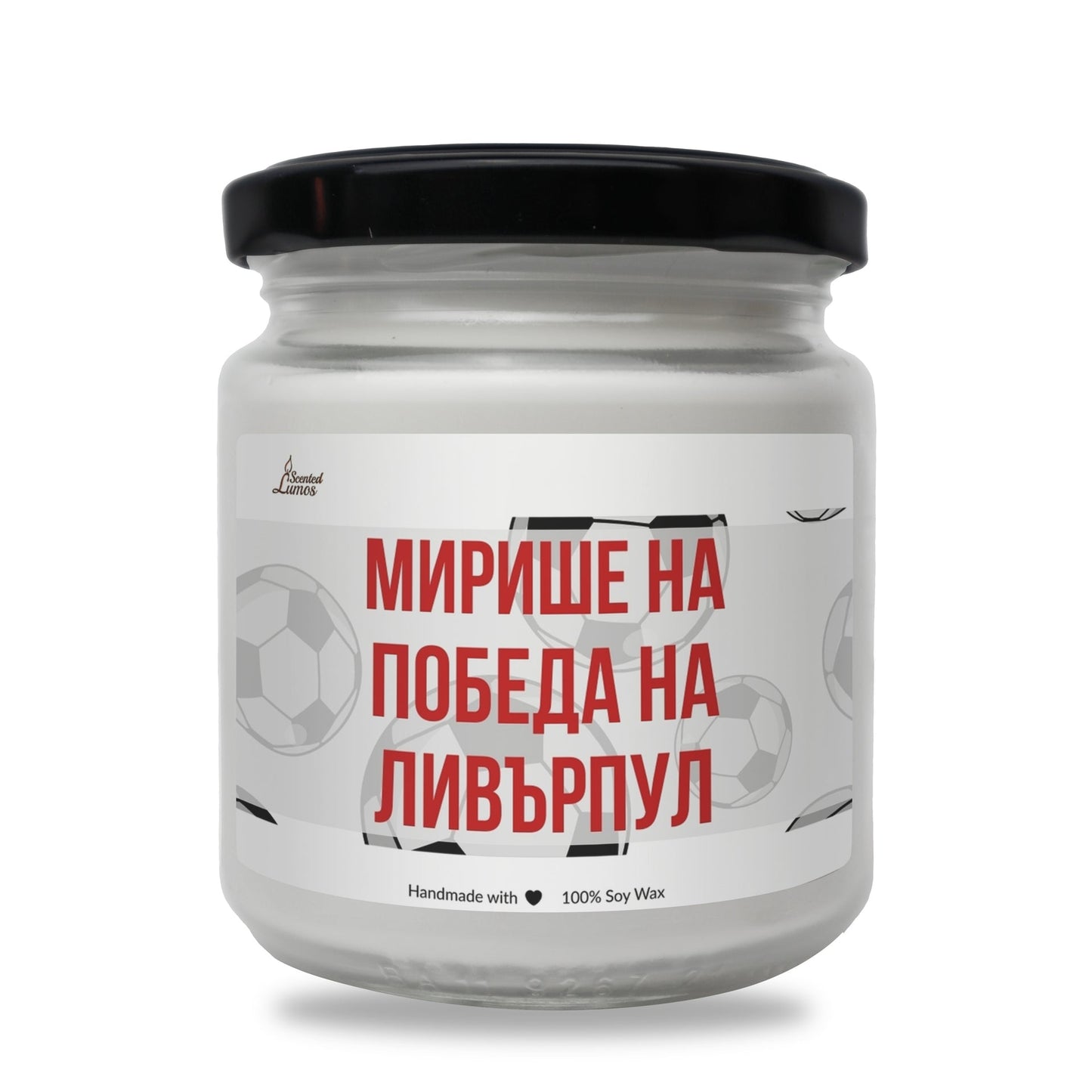 Мирише на победа на Ароматна Соева Свещ