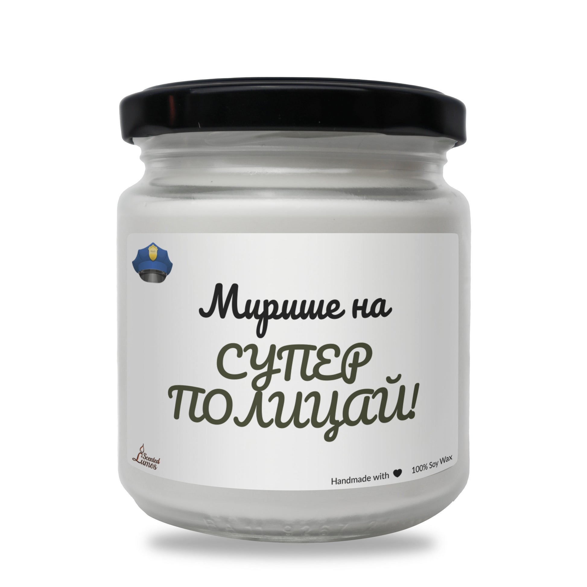 Супер полицай Ароматна Соева Свещ - Zinora.bg