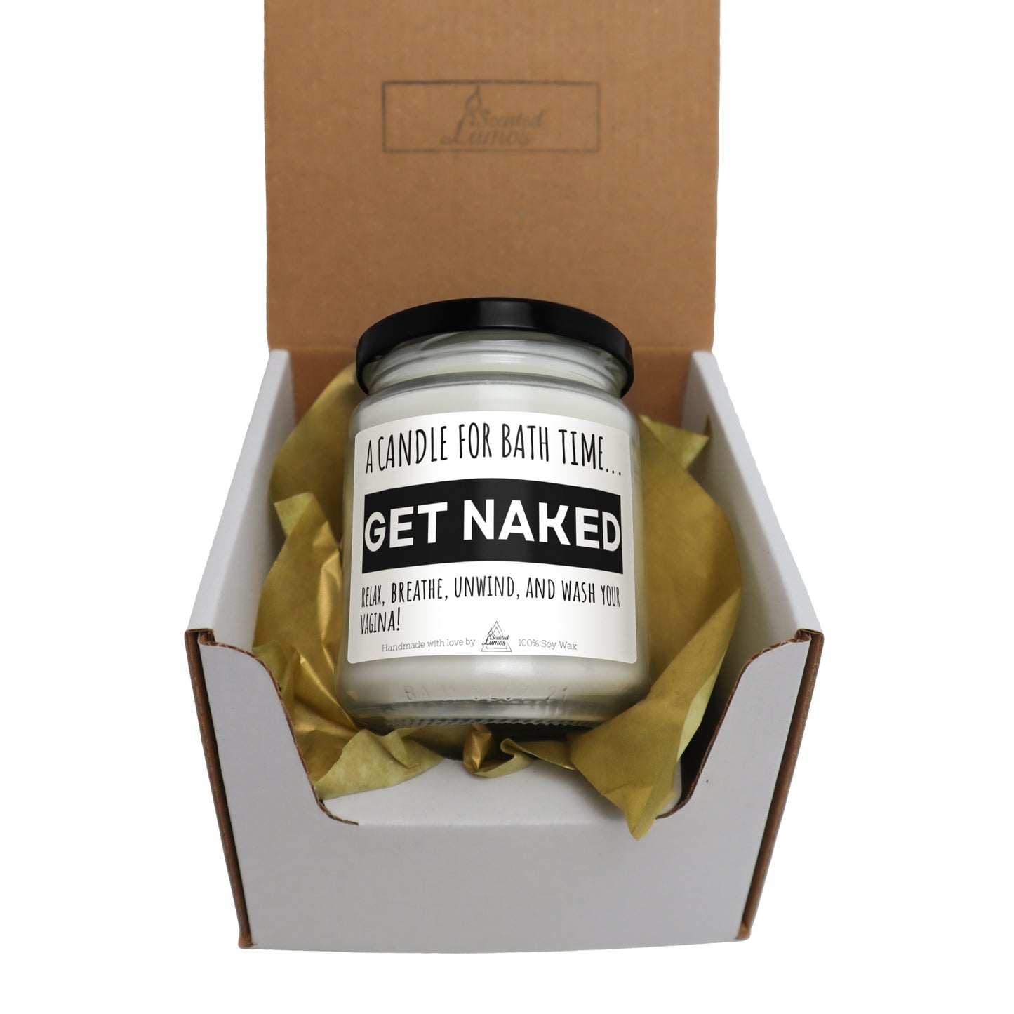 Get naked Scented Soy Candle - Zinora.bg