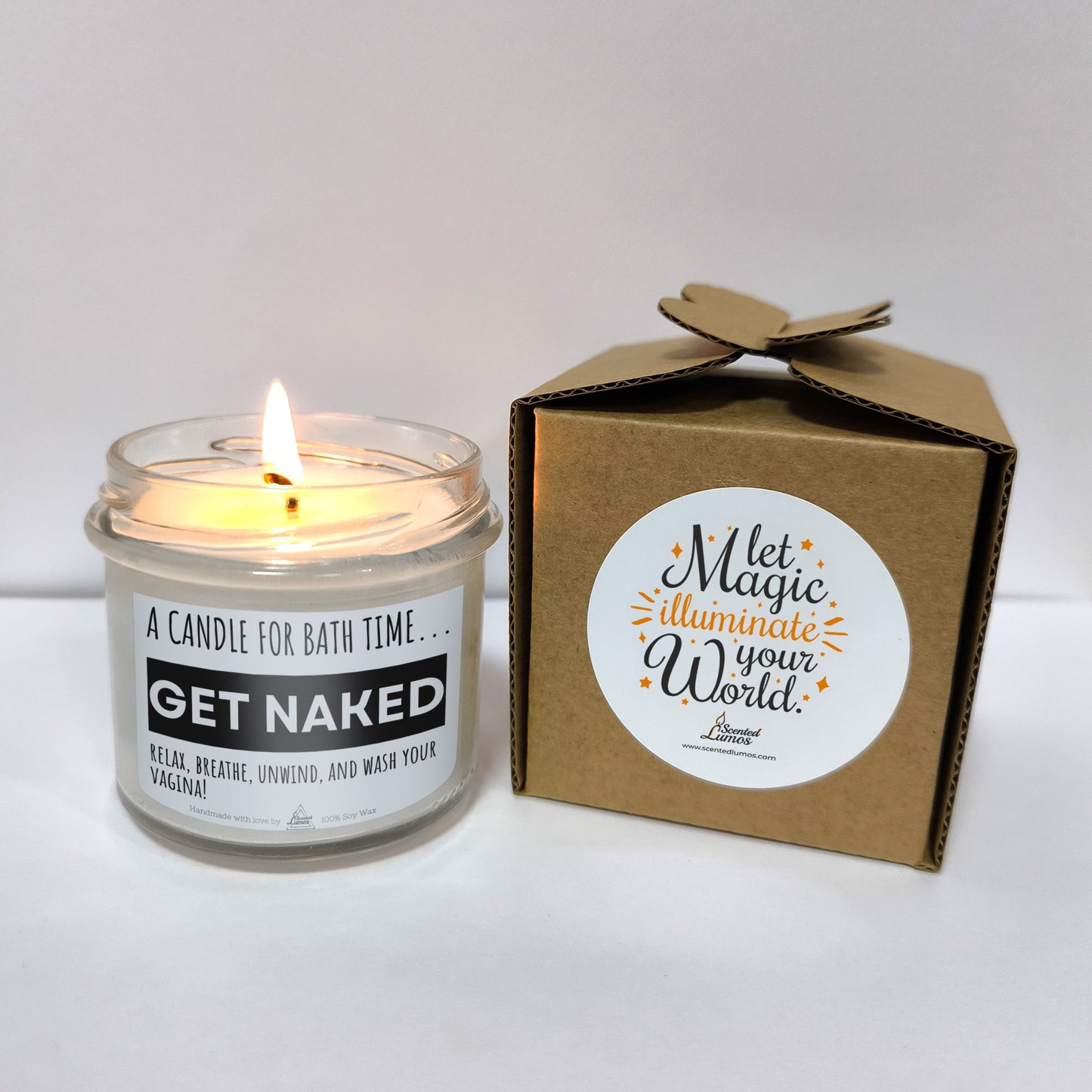 Get naked Scented Soy Candle - Zinora.bg