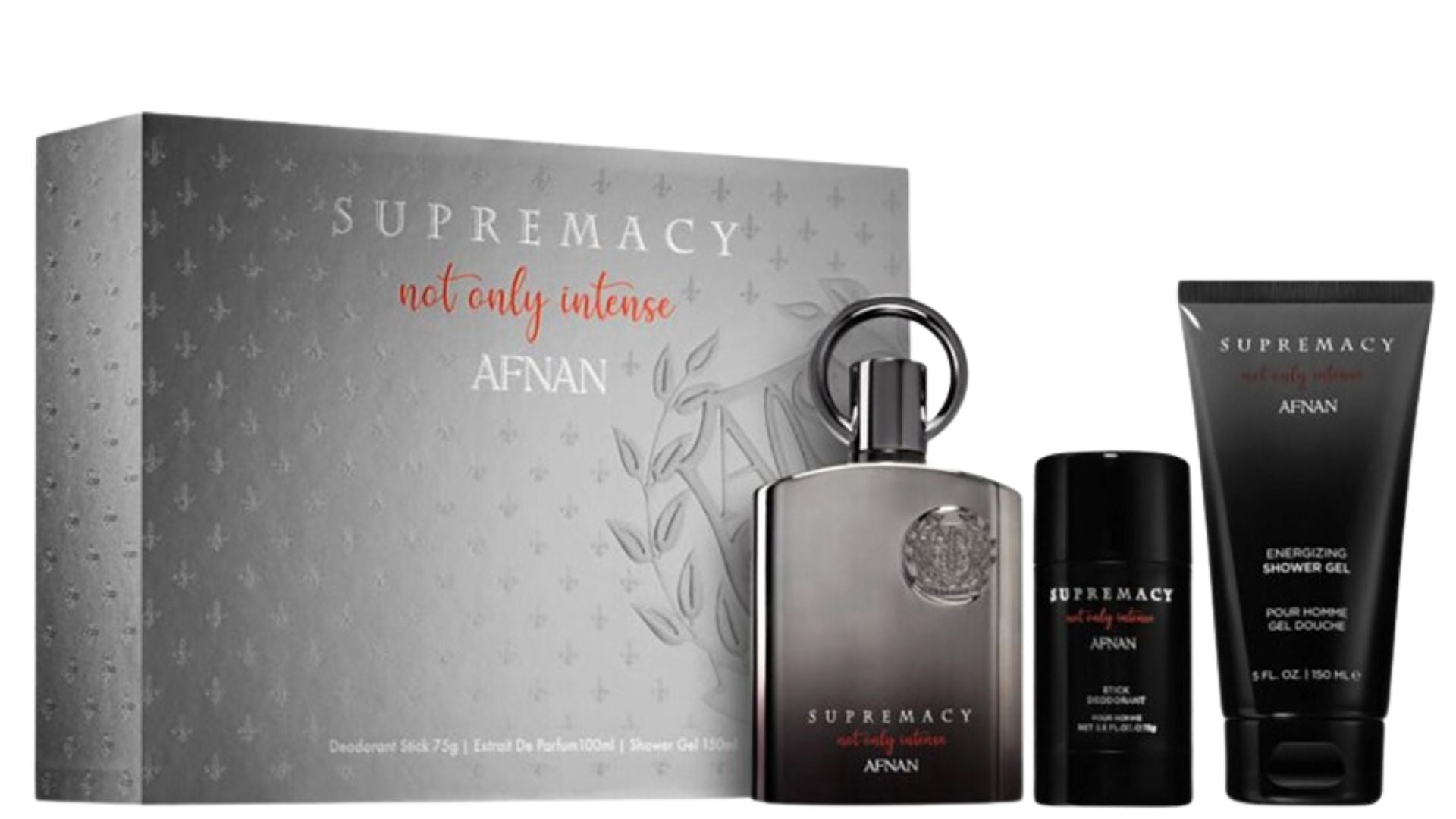 Afnan Supremacy Not Only Intense Extrait de Parfum - Еxtrait De Parfum 100 ml + Shower gel 100 ml + Deo Stick 75 gr за мъже
