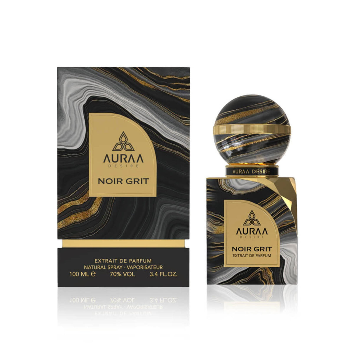 Auraa Desire, Noir Grit, Екстракт от парфюм, Унисекс, 100 мл