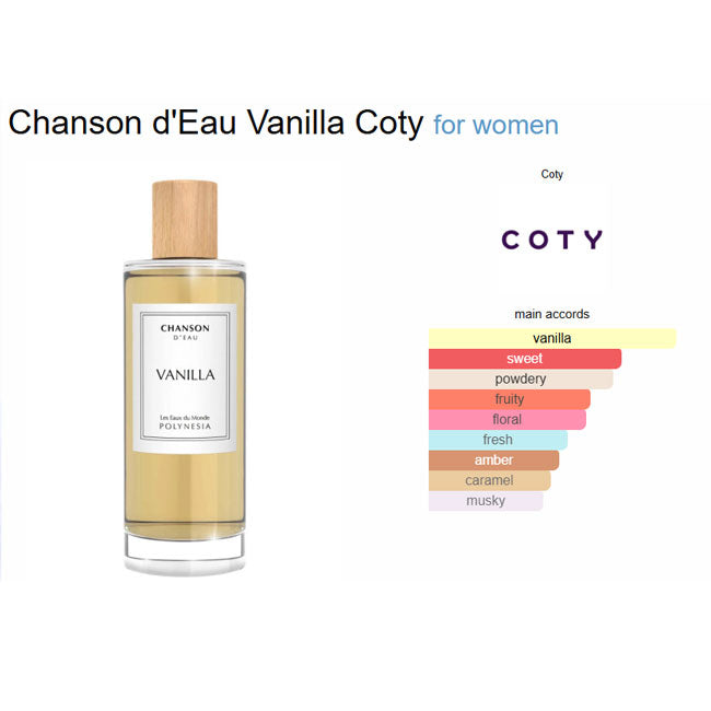 Френски дамски парфюм Coty Chanson D'Eau Vanilla, тоалетна вода, 100 ml, EDT - Zinora.bg
