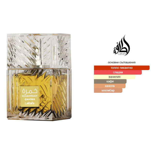 Унисекс парфюм Lattafa Khamrah Qahwa, 100 мл, EDP - Zinora.bg