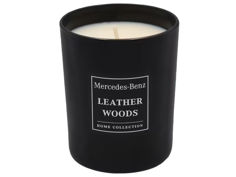 Mercedes-Benz, Leather Woods, Дървесен, Ароматизирана свещ, 180 г