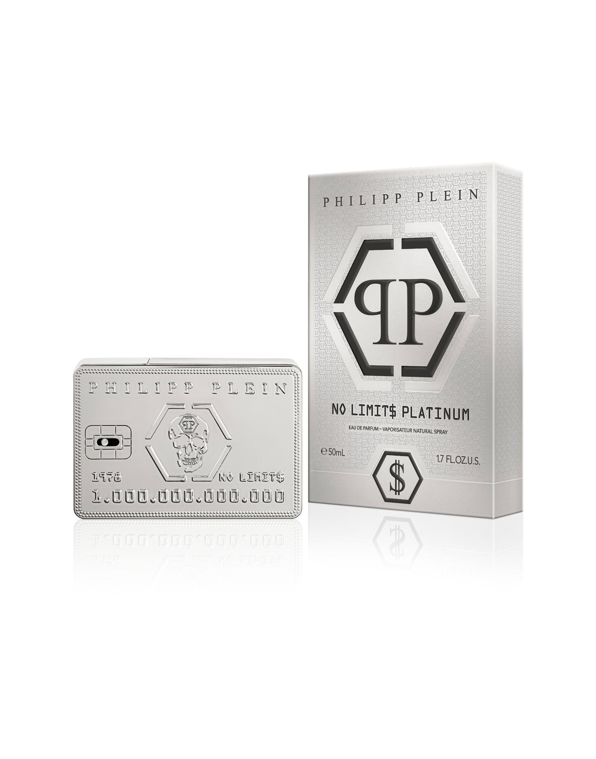 Philipp Plein, No Limits Platinum, Парфюмна вода, За мъже, 50 мл
