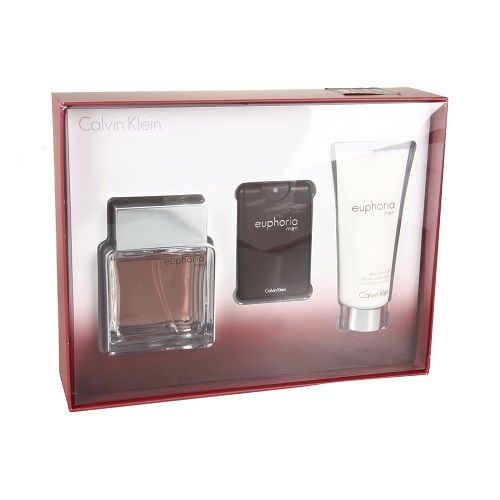 Calvin Klein Euphoria M Set - EdT 100 ml + a/s balm 100 ml + EdT 15 ml