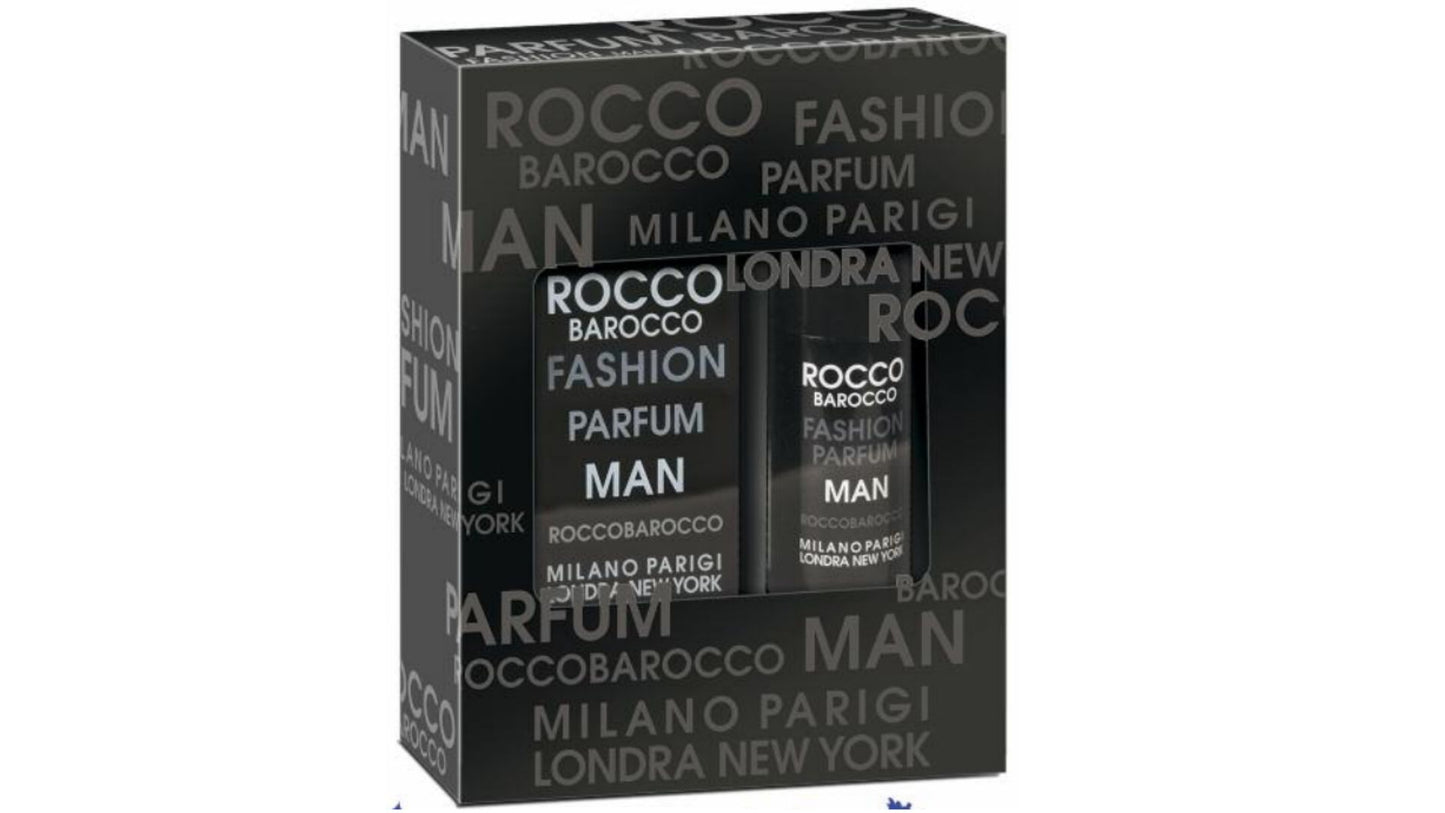 RoccoBarocco Fashion Man Gift Set - EDT 75ml + AfterShave Balm 100ml за мъже
