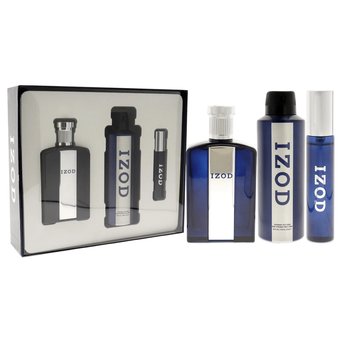Set Izod: Izod, Eau De Toilette, For Men, 100 ml + Izod, Eau De Toilette, For Men, 15 ml + Izod, Scented Spray, For Men, 200 ml