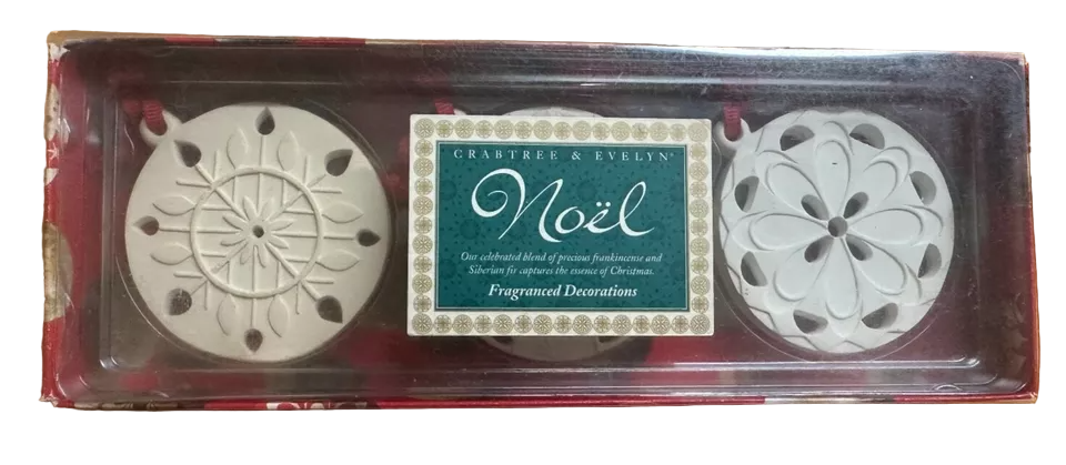 Трио комплект, Crabtree & Evelyn, Christmas Decoration, Освежител за въздух за стая, 3 бр