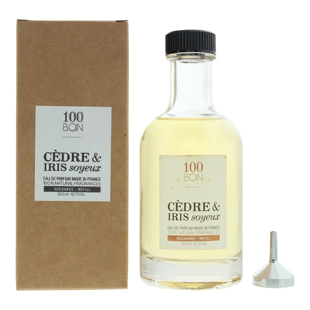 100 Bon, Cedre & Iris Soyeux, Парфюмна вода, Унисекс, Презареждане, 200 мл
