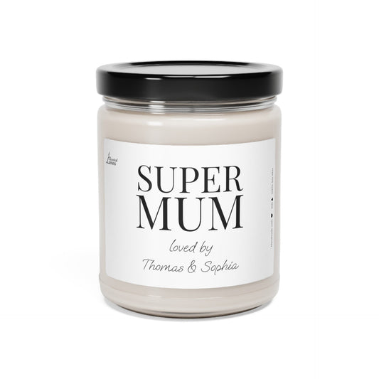 Super Mom Personalized Scented Soy Candle Zinora.bg