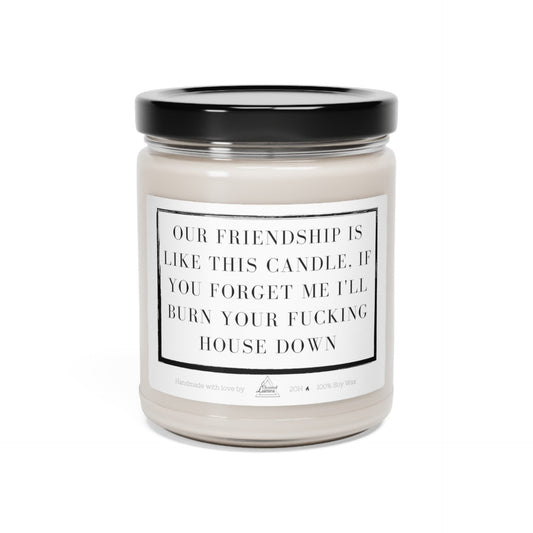 Our friendship is like this candle Scented Soy Candle Zinora.bg