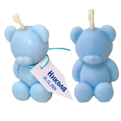  Малка Свещ Мече - Подарък за гости на кръщене - Zinora.bg