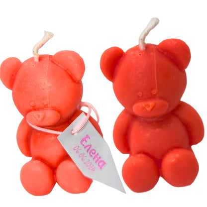  Малка Свещ Мече - Подарък за гости на кръщене - Zinora.bg