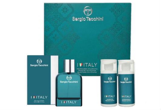 Sergio Tacchini I Love Italy Man Gift Set - EDT 100 ml + Shower Gel 100 ml + Aftershave Balm 100 ml за мъже Zinora.bg
