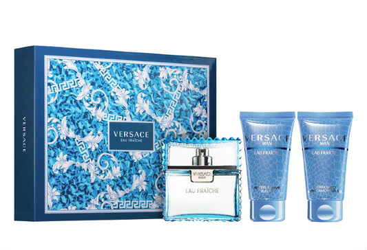 Versace Man Eau Fraiche Gift Set - EDT 50 ml + Shower Gel 50 ml + After Shave Balsam 50 ml за мъже Zinora.bg