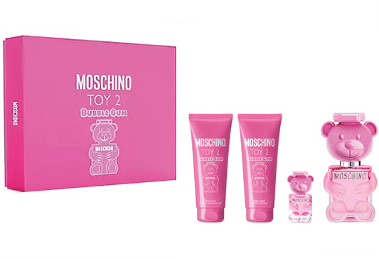 Moschino Toy 2 Bubble Gum Gift Set - EDT 100 ml + Shower Gel 100 ml + Body Lotion 100 ml + EDT 10 ml за жени Zinora.bg