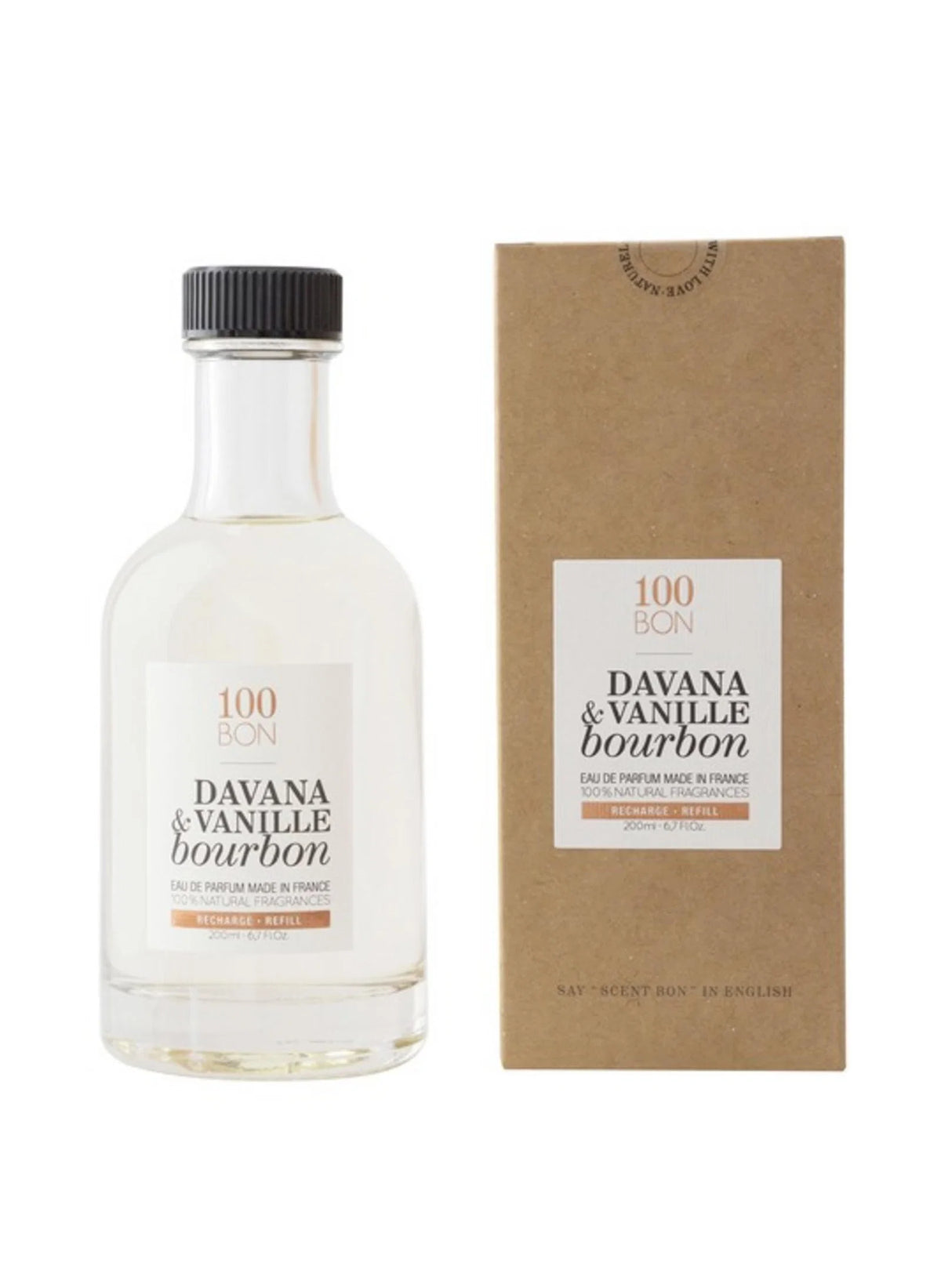 100 Bon, Davana & Vanille Bourbon, Парфюмна вода, Унисекс, Презареждане, 200 мл