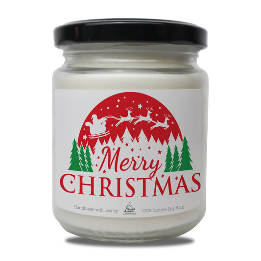  Merry Christmas Весела Коледа - Ароматна Соева Свещ - Zinora.bg Zinora.bg