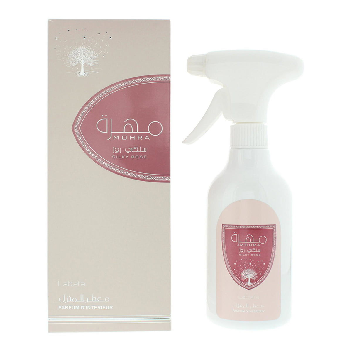 Lattafa, Mohra Silky Rose, Копринена роза, Спрей за стая, 450 мл