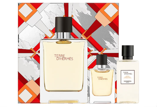 Hermes Terre D' Hermes (EDT) Gift Set - EDT 100 ml + After Shave Lotion 40 ml + EDT 12 5 ml за мъже Zinora.bg
