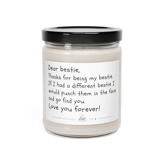 Thank you for being my bestie Scented Soy Candle Zinora.bg