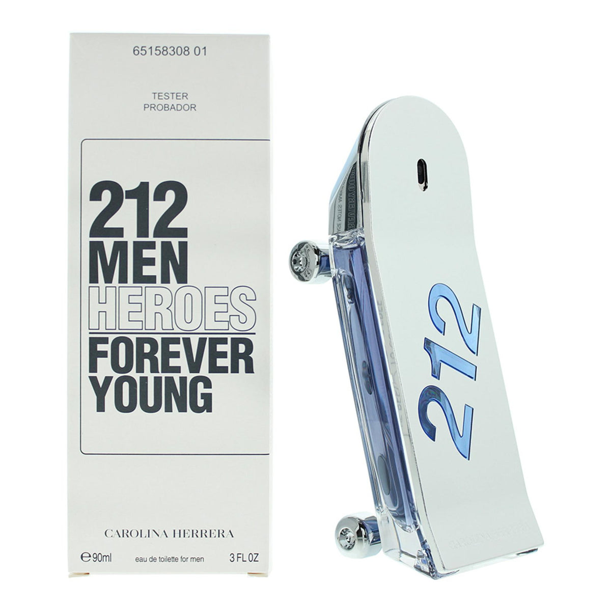 Carolina Herrera, 212 Heroes Forever Young, Тоалетна вода, За мъже, 90 мл *Тестер