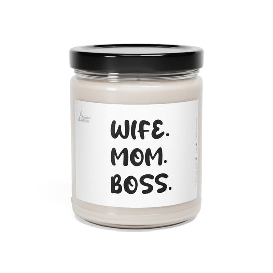 Wife Mom Boss Scented Soy Candle Zinora.bg
