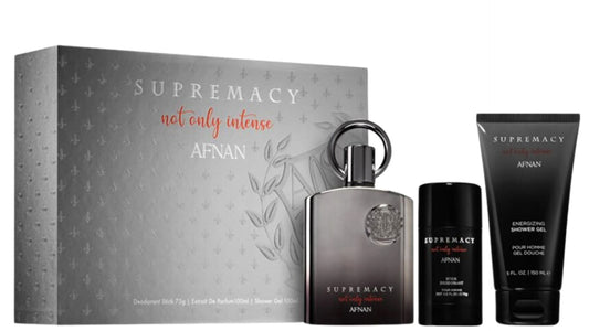Afnan Supremacy Not Only Intense Extrait de Parfum - Еxtrait De Parfum 100 ml + Shower gel 100 ml + Deo Stick 75 gr за мъже Zinora.bg