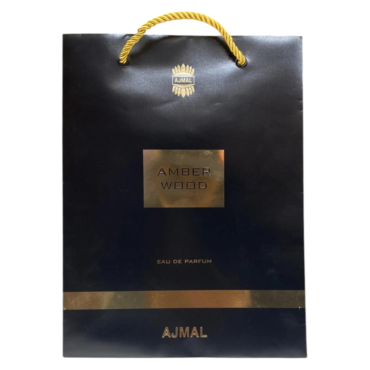 Ajmal, Amber Wood, Пазаруване, Картонена пазарска чанта, Хартия, Черен