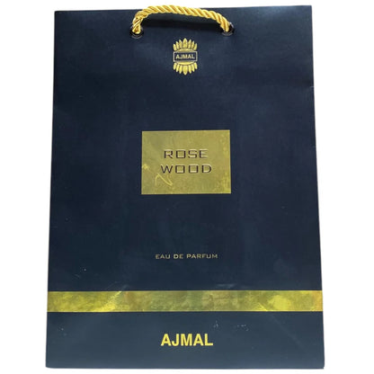 Ajmal, Rose Wood, Пазаруване, Картонена пазарска чанта, Хартия, Черен