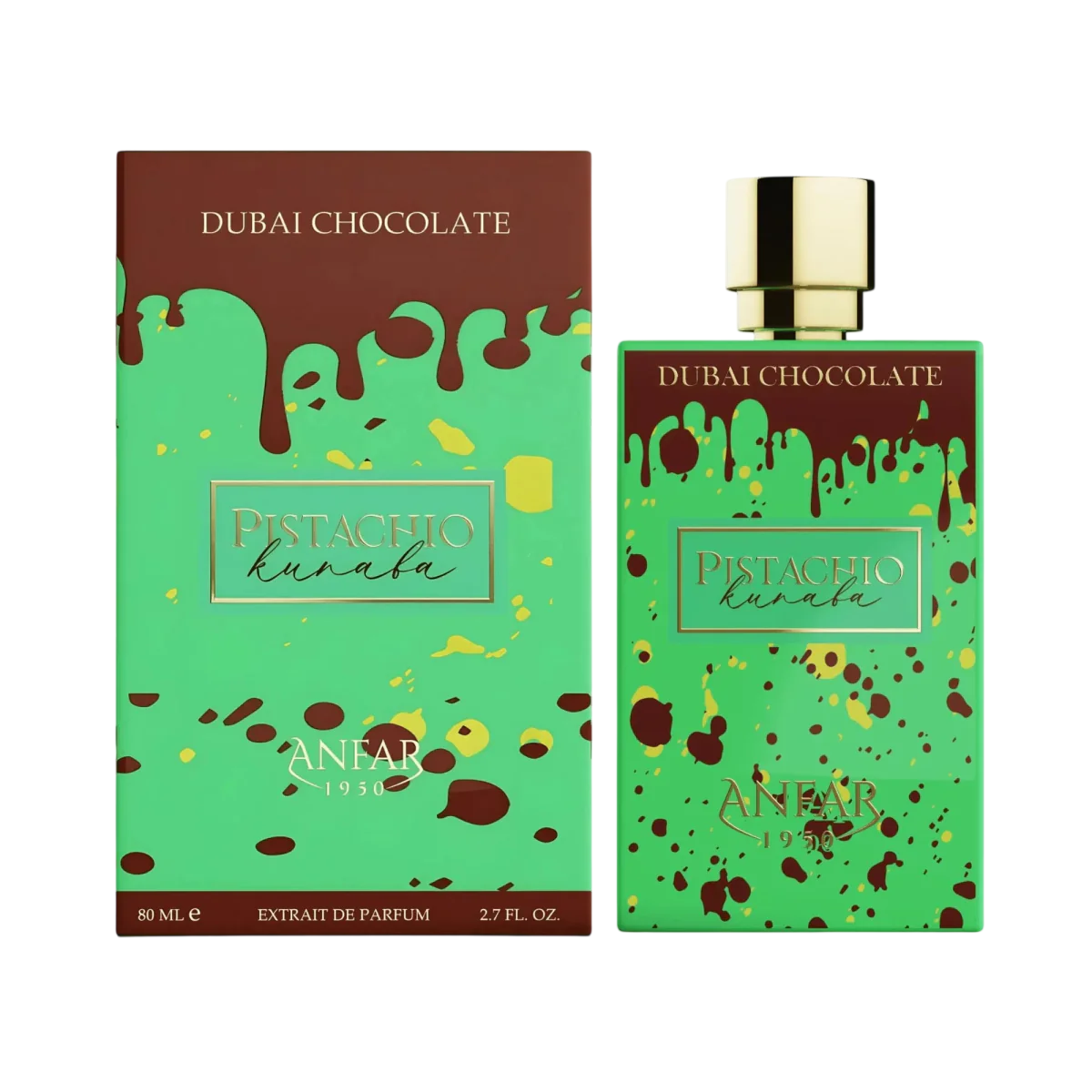 Anfar, Dubai Chocolate - Pistachio Kunafa, Екстракт от парфюм, Унисекс, 80 мл