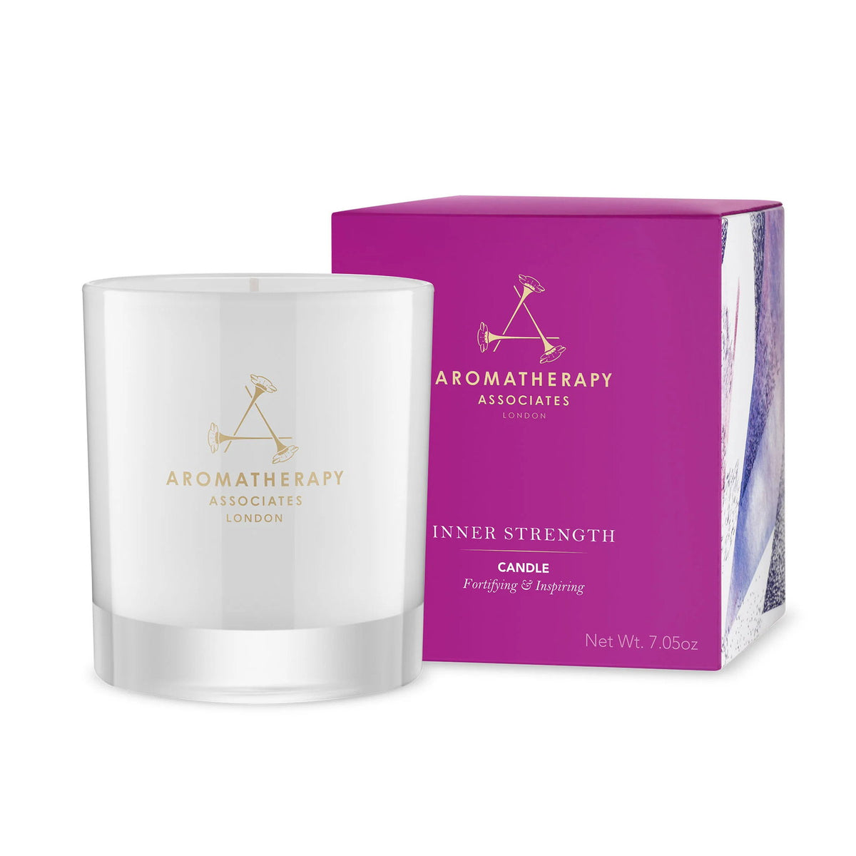 Aromatherapy Associates, Inner Strength, Тамян и кардамон, Ароматизирана свещ, 200 г