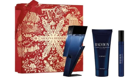 Carolina Herrera Bad Boy Cobalt - EDP 100 ml + EDP 10 ml + Shower Gel 100 ml за мъже Zinora.bg