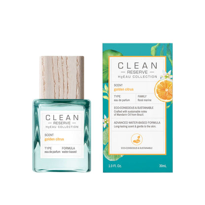 Clean, H2Eau Golden Citrus, Парфюмна вода, Унисекс, 30 мл
