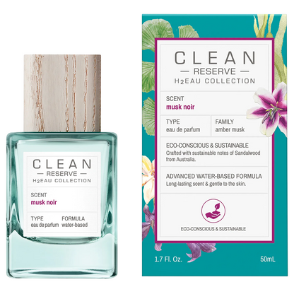 Clean, H2Eau Musk Noir, Парфюмна вода, Унисекс, 50 мл