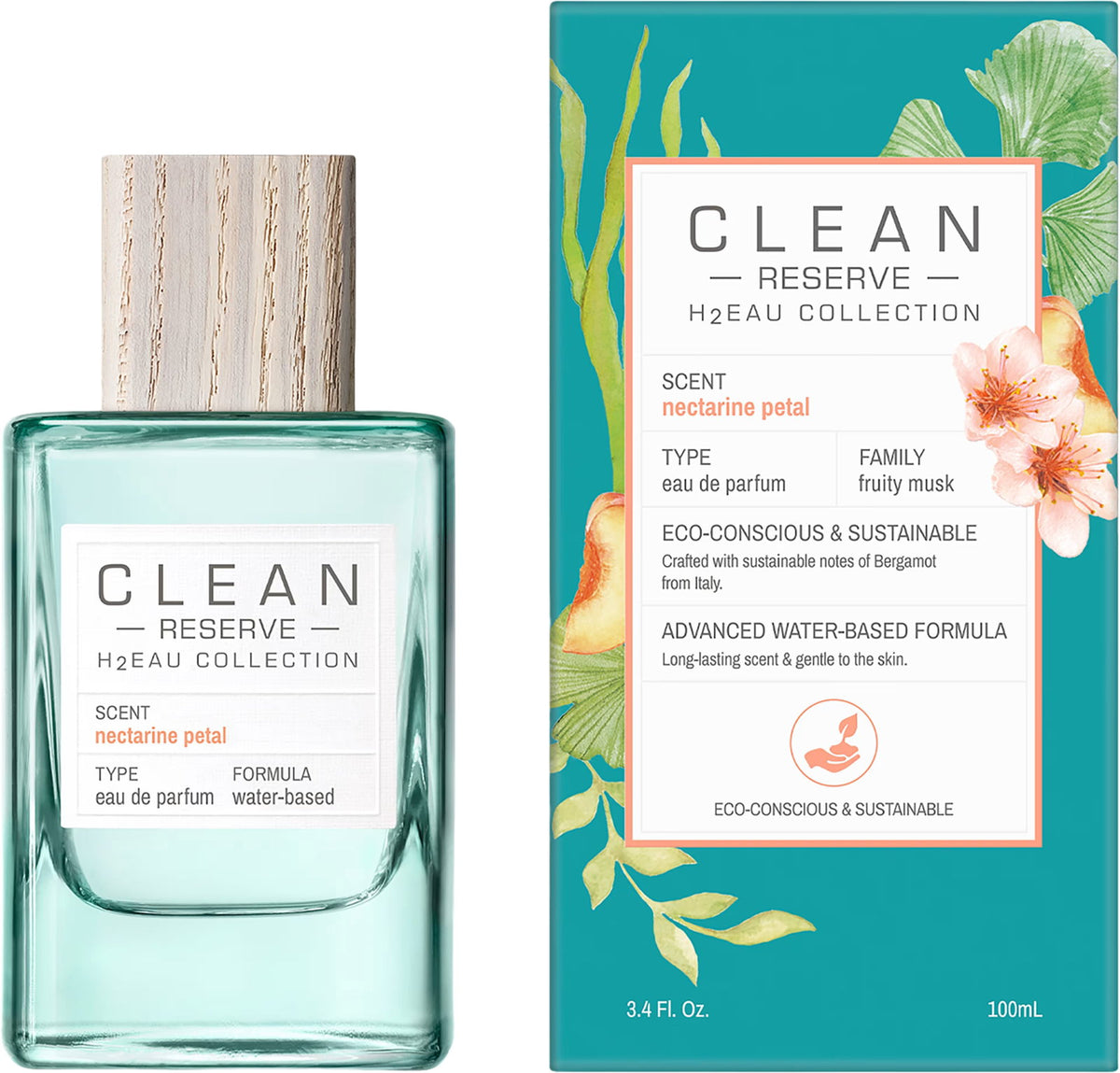 Clean, H2Eau Nectarine Petal, Парфюмна вода, За жените, 100 мл