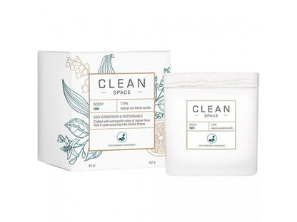 Clean, Space Warm Cotton, Ароматизирана свещ, 227 г