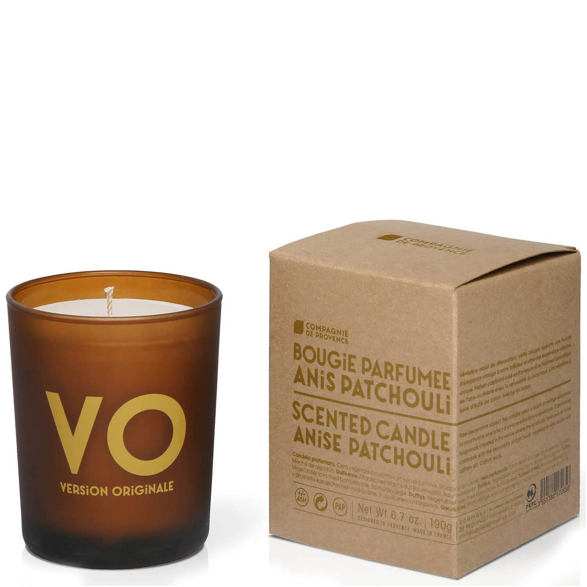 Compagnie De Provence, Anise Patchouli, Ароматизирана свещ, 190 г