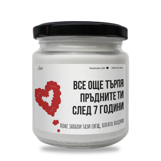  Все още търпя пръдните ти след 7 години Ароматна Соева Свещ - Zinora.bg Zinora.bg