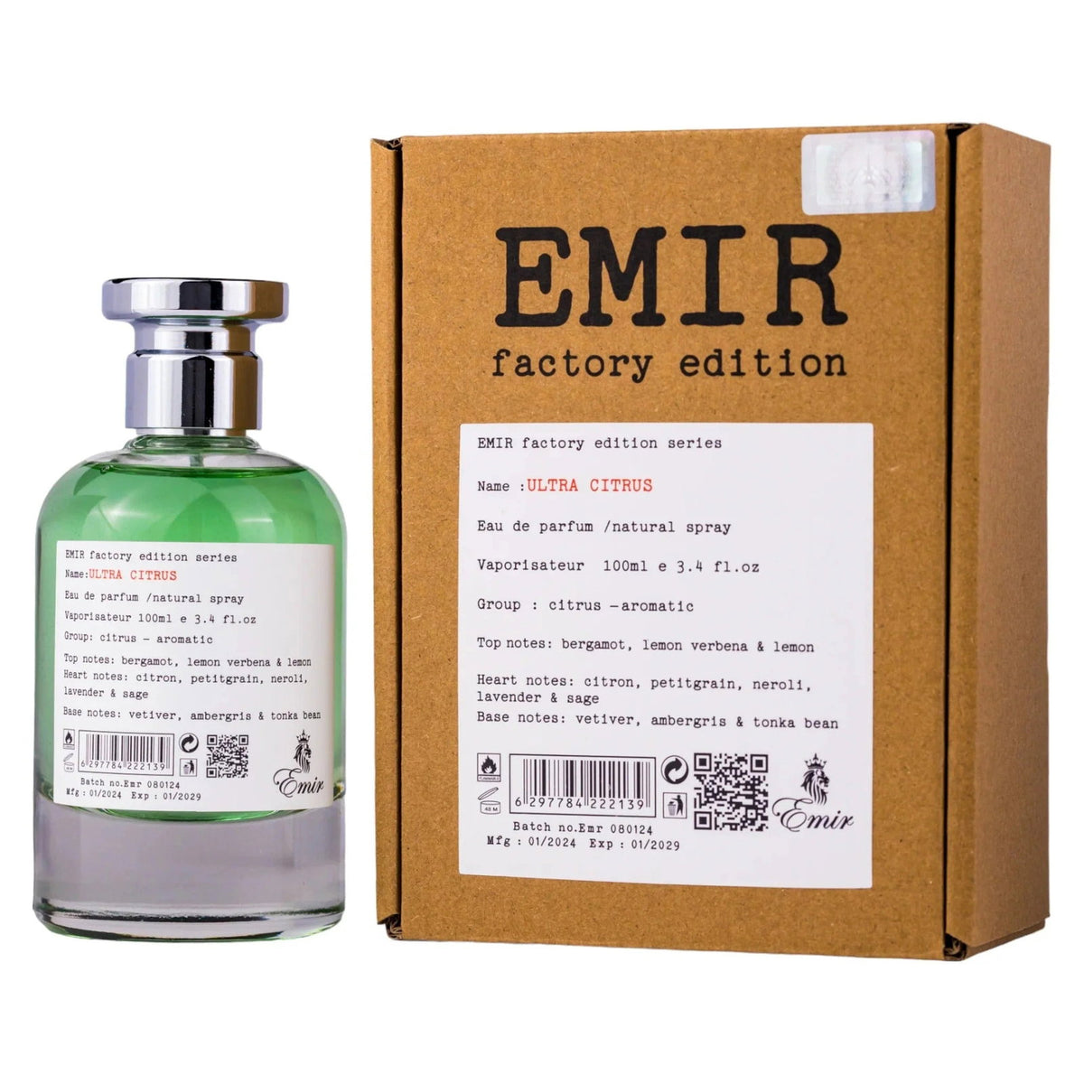 Emir, Ultra Citrus Factory Edition, Парфюмна вода, Унисекс, 100 мл