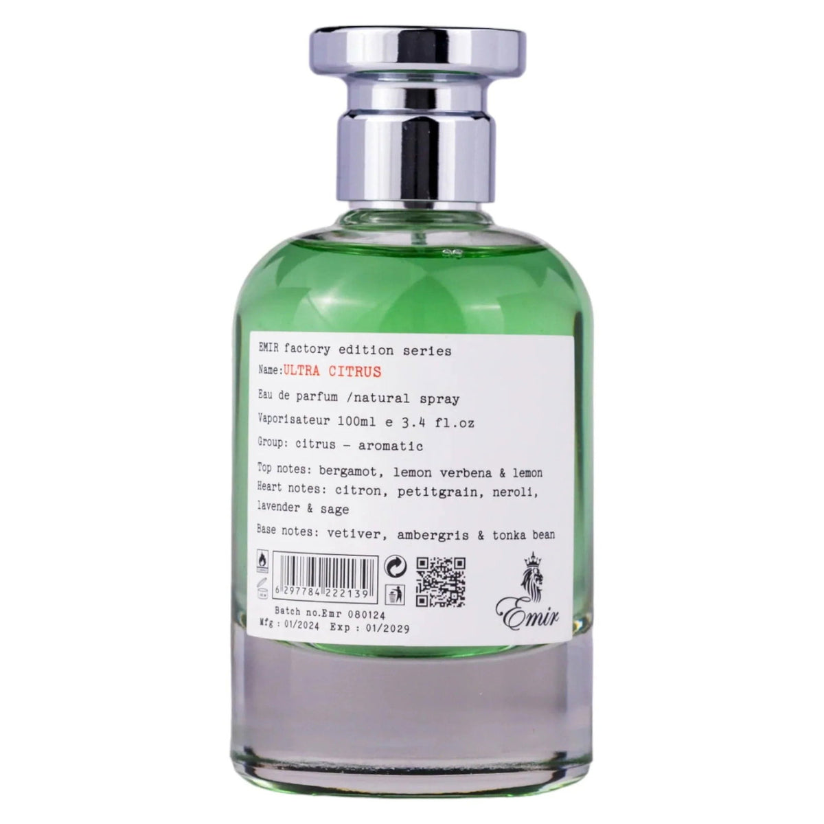 Emir, Ultra Citrus Factory Edition, Парфюмна вода, Унисекс, 100 мл