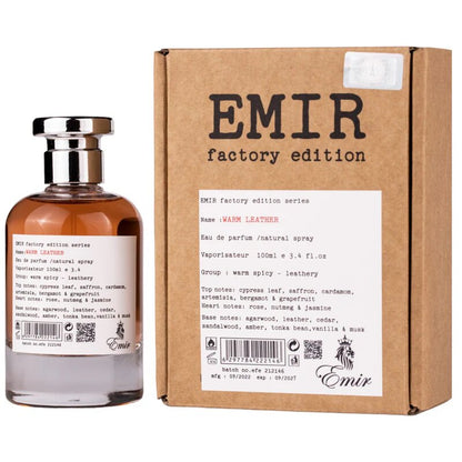 Emir, Warm Leather Factory Edition, Парфюмна вода, Унисекс, 100 мл