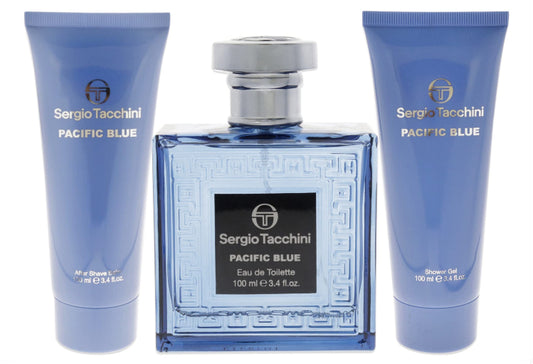 Sergio Tacchini Pacific Blue Gift Set - EDT 100 ml + Shower Gel 100 ml + Aftershave Balm 100 ml за мъже Zinora.bg