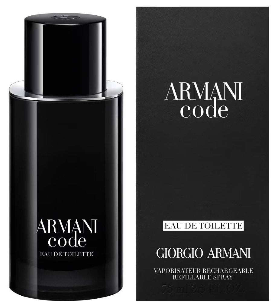 Giorgio Armani, Code, Тоалетна вода, За мъже, Презареждаема, 75 мл