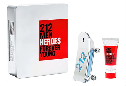 Carolina Herrera 212 Heroes Gift Set - EDT 90 ml + Shower Gel 100 ml за мъже Zinora.bg