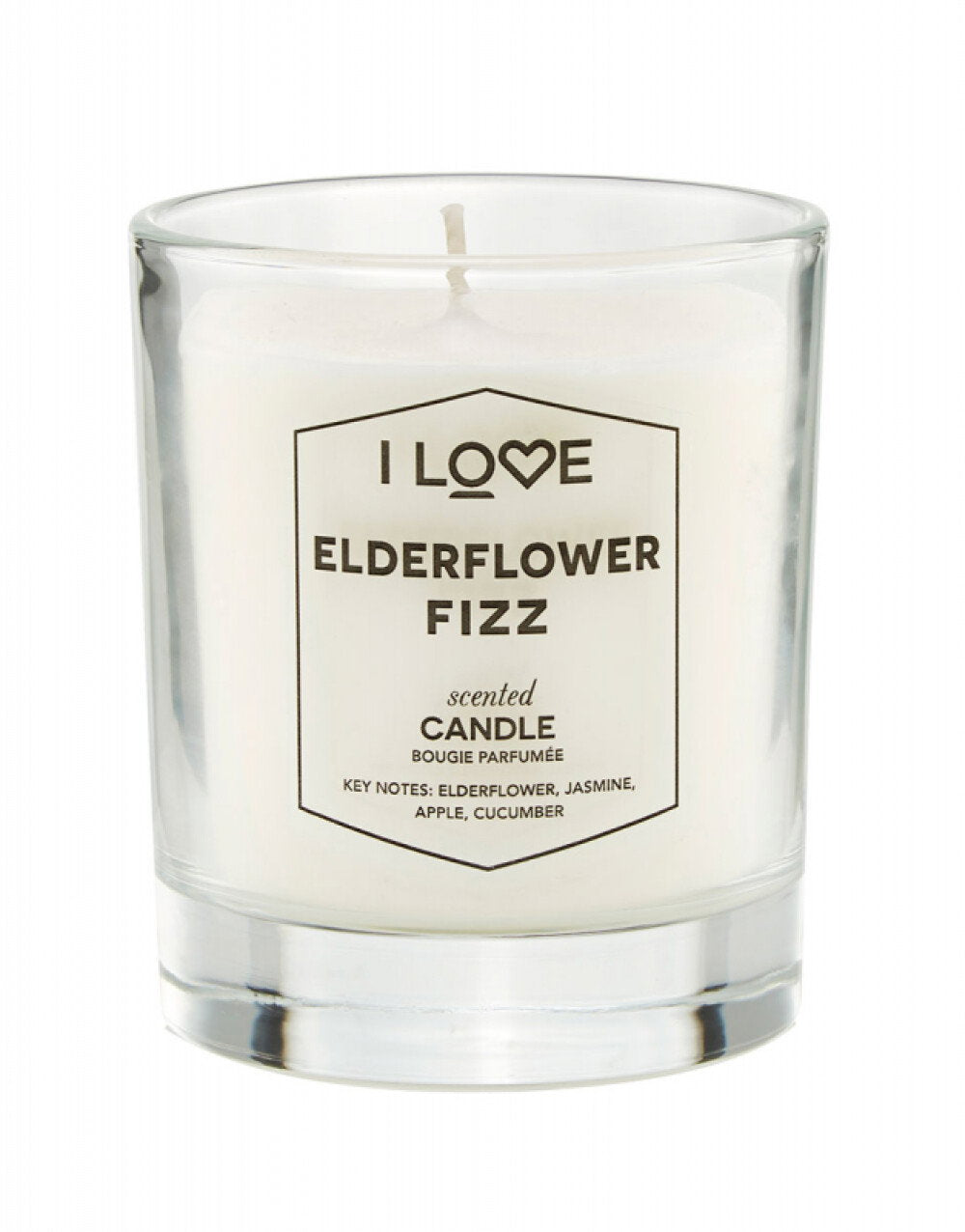 I Love, Elderflower Fizz, Малина, Ароматизирана свещ, 160 г